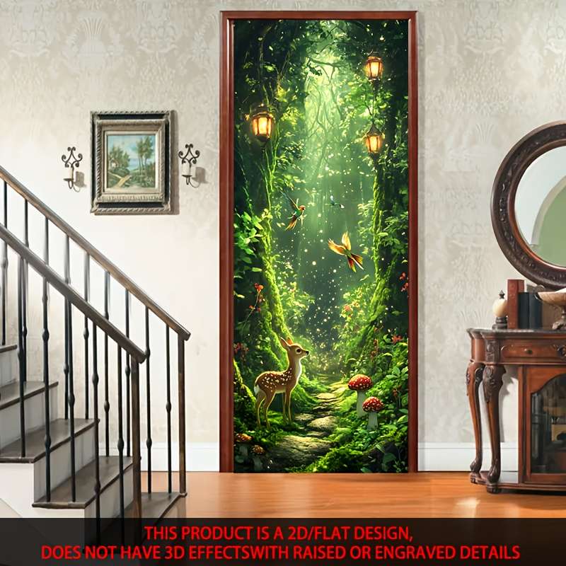 1Pc 77x200cm Door Window Sticker