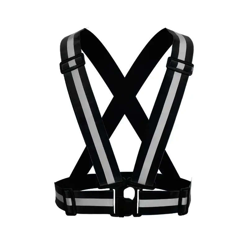 1pc Adjustable Outdoor Vest with Reflective Belt for High Visibility Lightweight And Comfortable