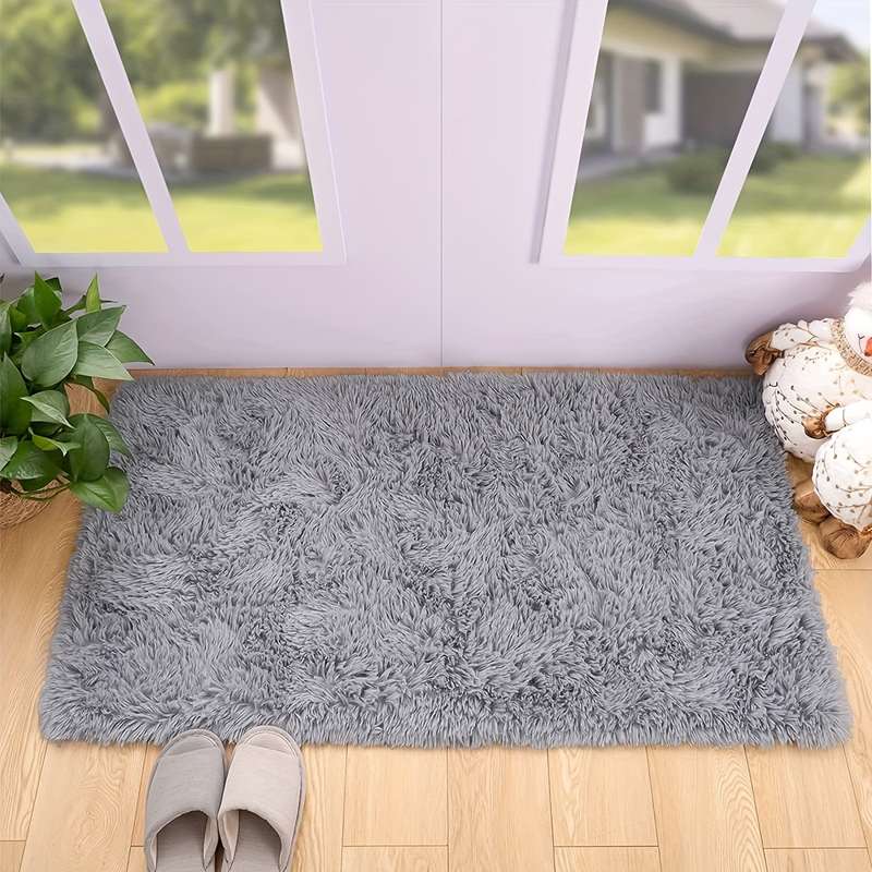 1Pc Light Gray 50x120cm 19.69x47.24inch Floor Mat