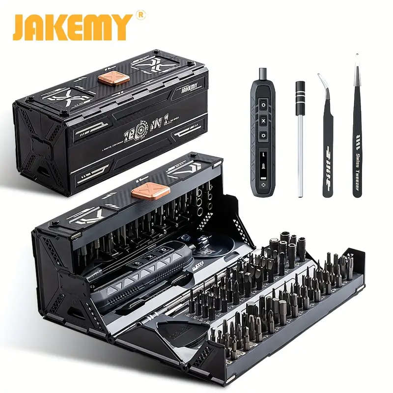 180 in 1 Compact Electric Screwdriver Kit Ergonomic Dual Power BatteryUSB Rechargeable Lithium Polym