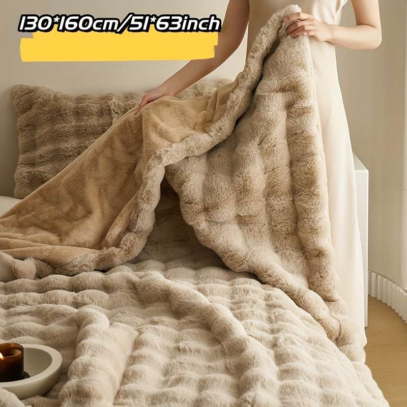 1ps Blanket Color Pink White Edge size 200x230cm