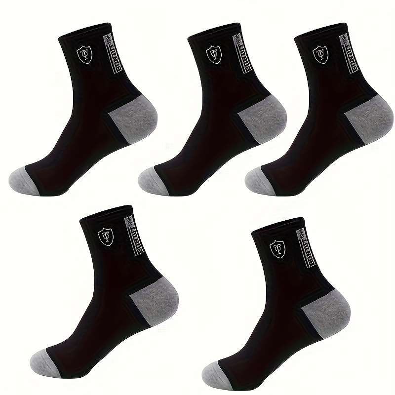 5 Pairs Mixed Color One Size High Elastic Socks