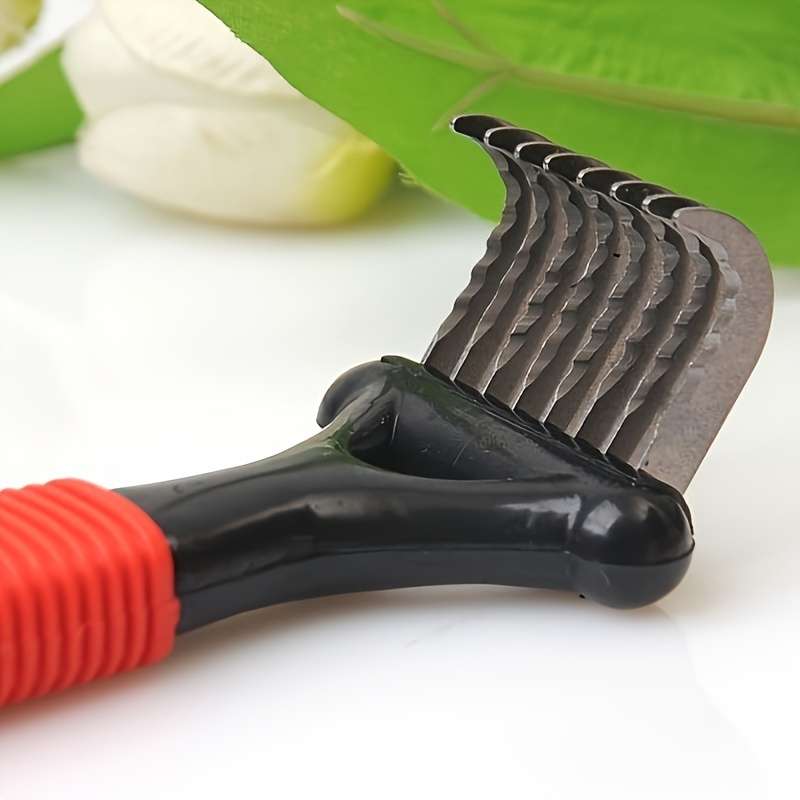 1pc BlackAndRed Pet Comb