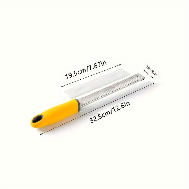 1pc Stainless Steel Multi-functional 1pc Zester Grater Manual Lemon Zester Cheese Grater Ginger
