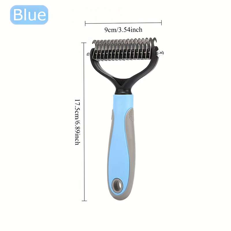 1pc Blue 17 Teeth Pet Comb