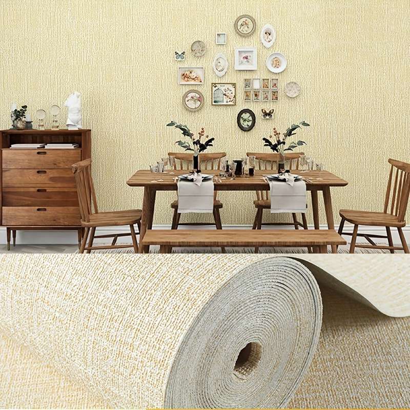2 Rolls Wall StickersLinen Pattern   Light Pink