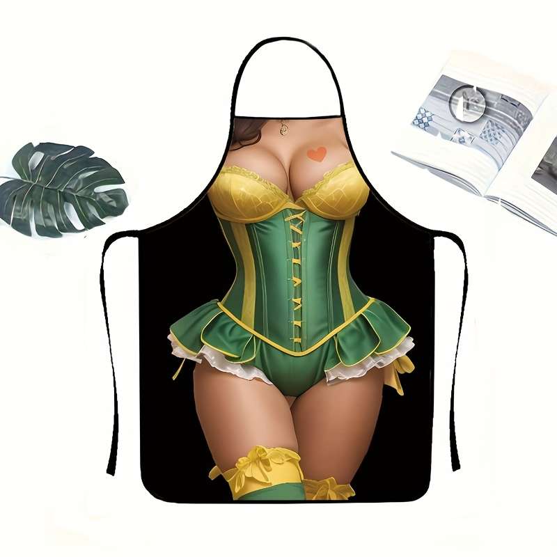 1 x Fashion Sexy Green Lace Dress