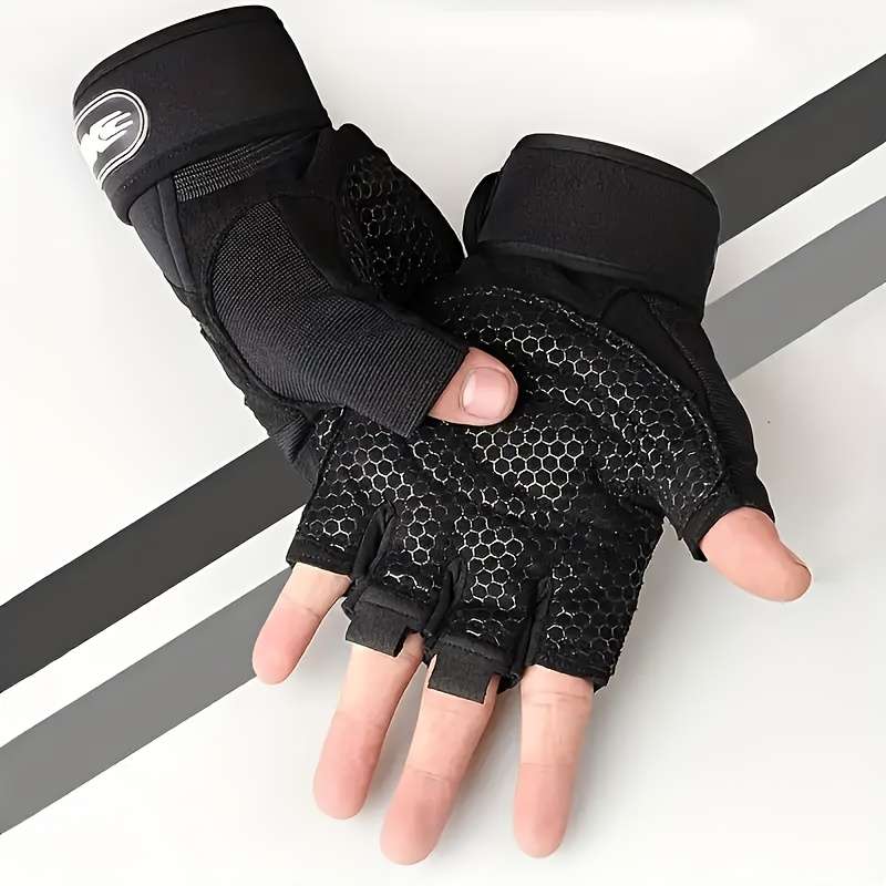 1 Pair Red Size M Outdoor Sports Gloves