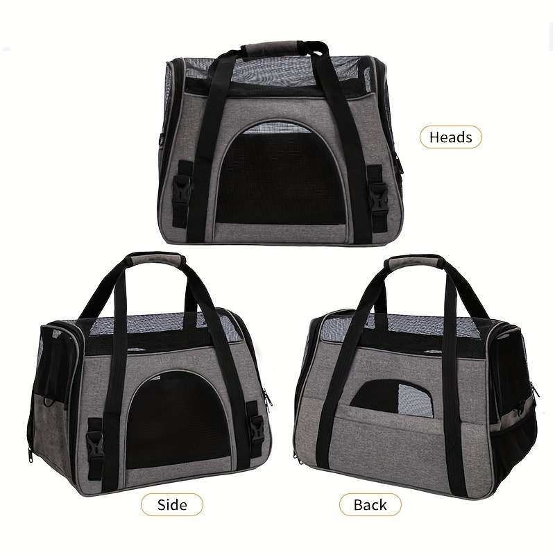 1pc White and Grey Pet Bag