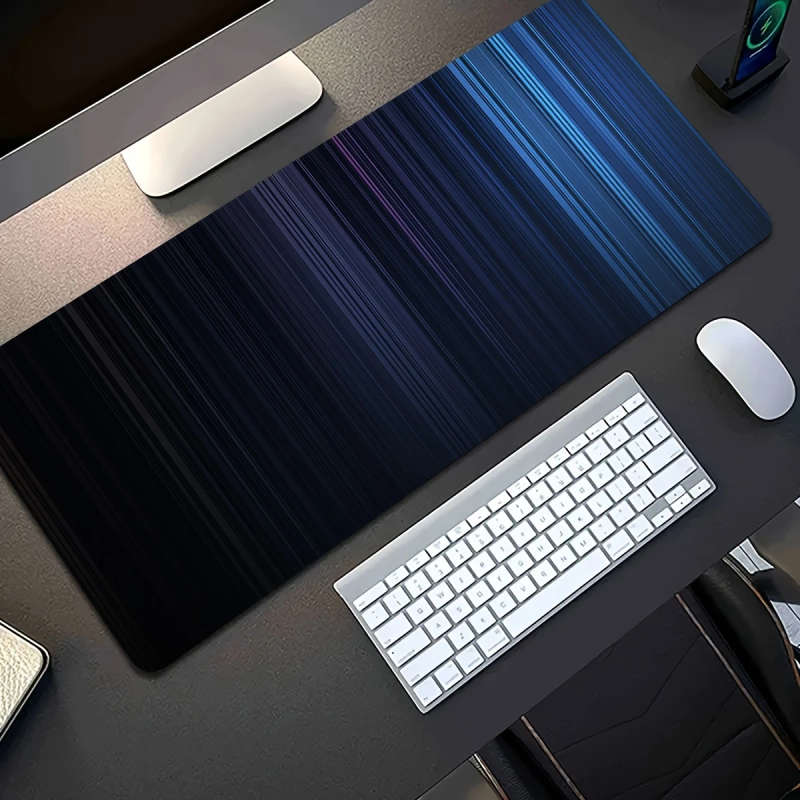 1pc 30x60cm Ombre Gradient Stripes Mouse Pad Waterproof Non-Slip Washable Desk Mat