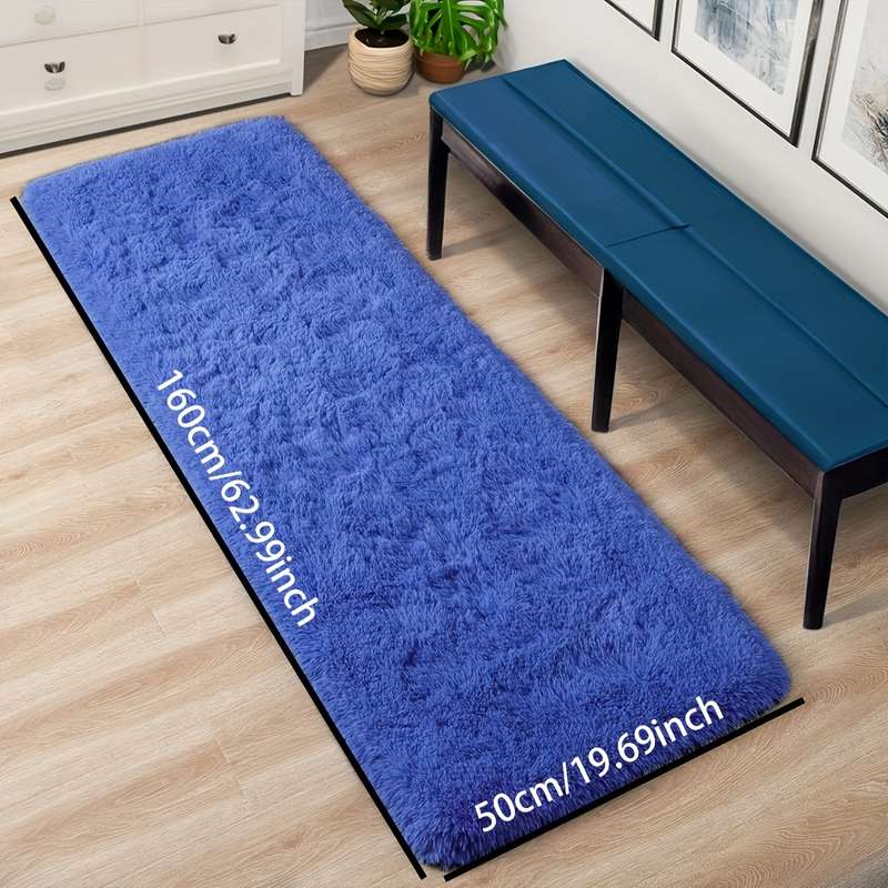 1Pc Dark Blue 50x160cm 19.69x62.99inch Floor Mat
