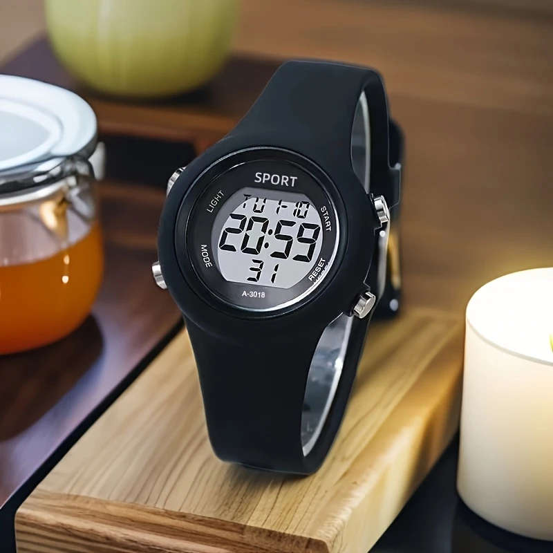1pc Stylish Digital Watch with Ultra-HD Display Multifunctional Sports Casual Design for Students