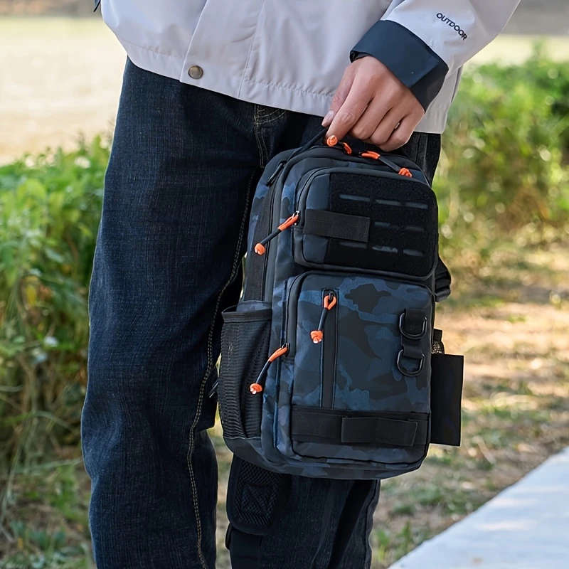 1pc Chest Bag New Large Capacity Outdoor Men's Chest Bag Shoulder Bag Men's Multi functional Fashion
