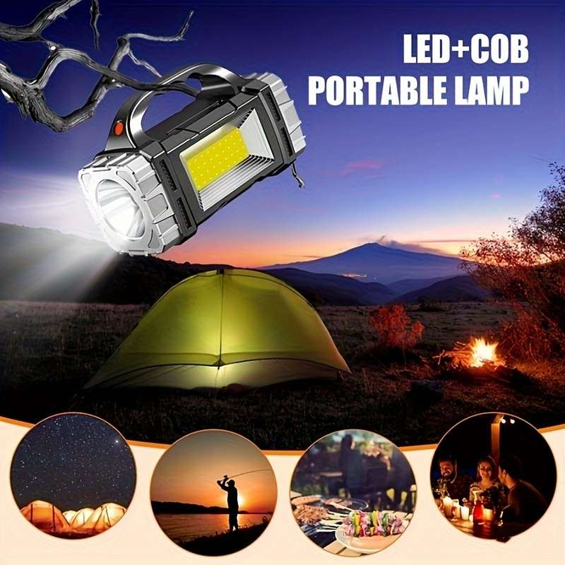 1PC Silvery Flashlight  1 Flashlight