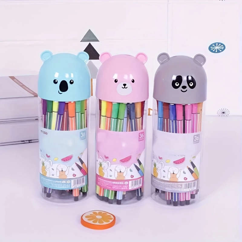 12pcs Colorful Coloring Pen Set with Storage Case Medium Tip Ideal for Adult Coloring Books Doodling