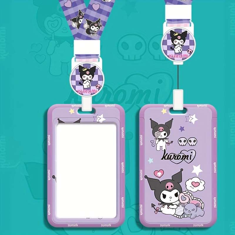 1pc Sanrio Cute Acrylic Card Case- Campus Certificate and Meal Card Embossed Protective Case- Cute