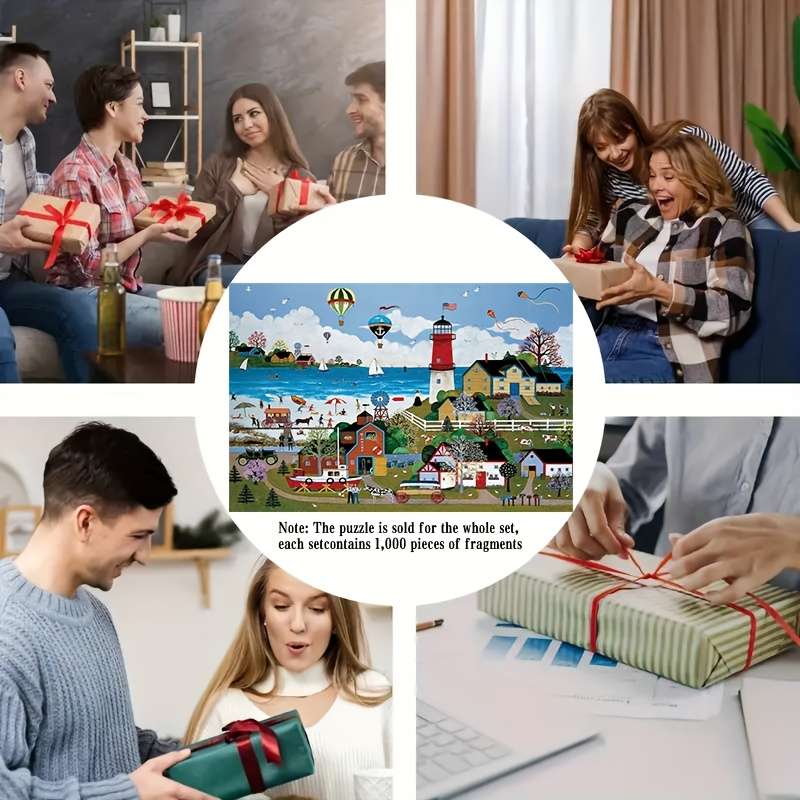 1000pcs Jigsaw Puzzle 75.01x50.01 cm High Difficulty Challenge for Adults Durable