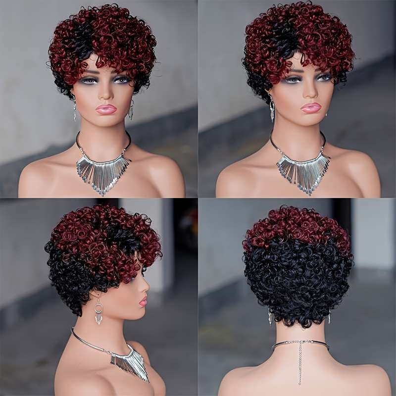 1Pc Photo Color 25.4cm Fashion Design Wig