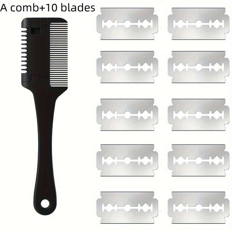 1pc Black Size 1 Comb Add 1 bladePet Comb
