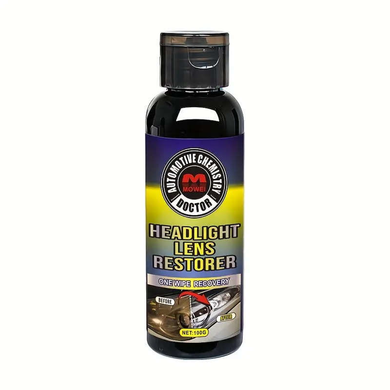 Car Headlight Restoration Cream Brightens Cleans Yellowed Lamps for Enhanced Visibility