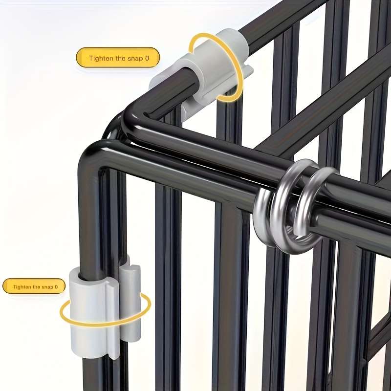 1pc Dark Gray size Single Layer Two Rows 79*49*45CMPet Cage