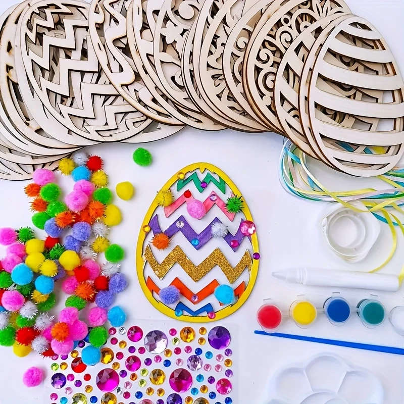 24 Pieces Easter Egg Decoration Hanging Ornaments