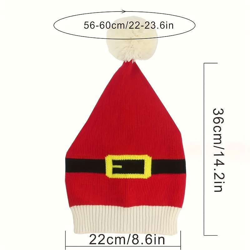 1pc Baseball Cap for Men And Women Adjustable Hand Washable Funny Santa Claus Holiday Hat