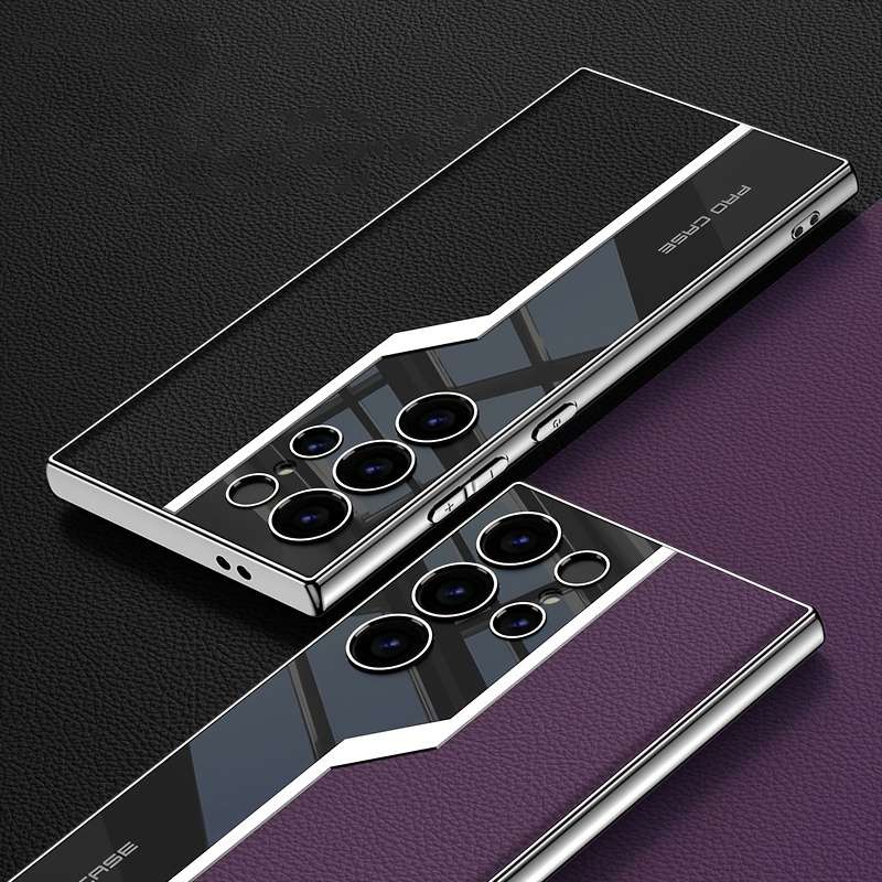 1pc Light Grey For Samsung Galaxy S24 Ultra Phone Cases