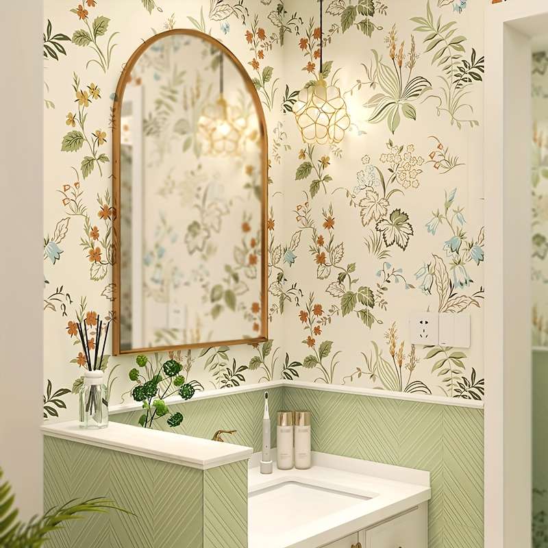 1PC Wall StickersColorH2 Warm Color Flower language44cm WideX2.5m Long