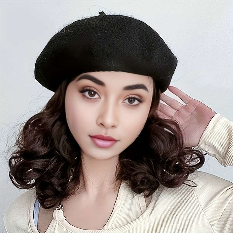 1Pc Black 15.24cm Fashion Design Wig