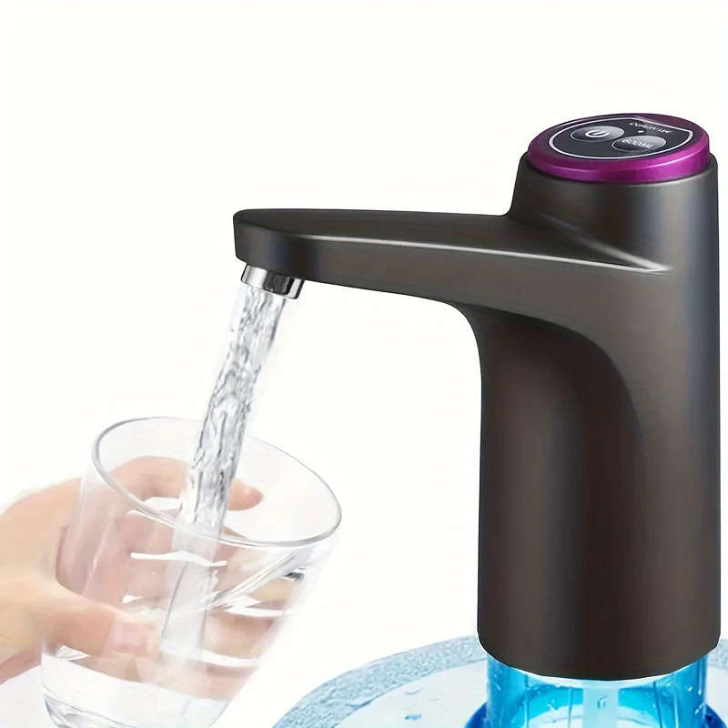 1pc USB Rechargeable Portable Water Pump Easy One-Touch Operation Automatic Dispensing for 11.36-18.