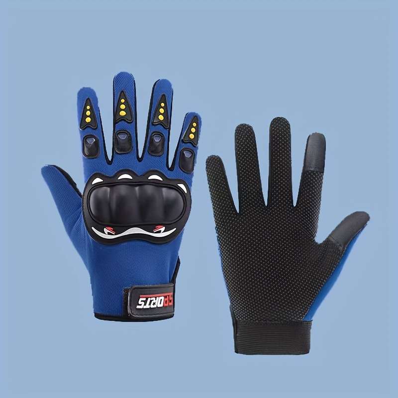 1 Pair Red Items Half Finger Exposed Gloves Outdoor Sports Gloves