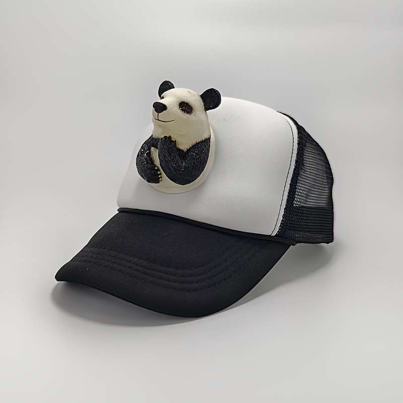 1pc Cool Adorable Funny 3D Miniature Baseball Cap Unique Eye-Catching Breathable Trucker Hat Snap