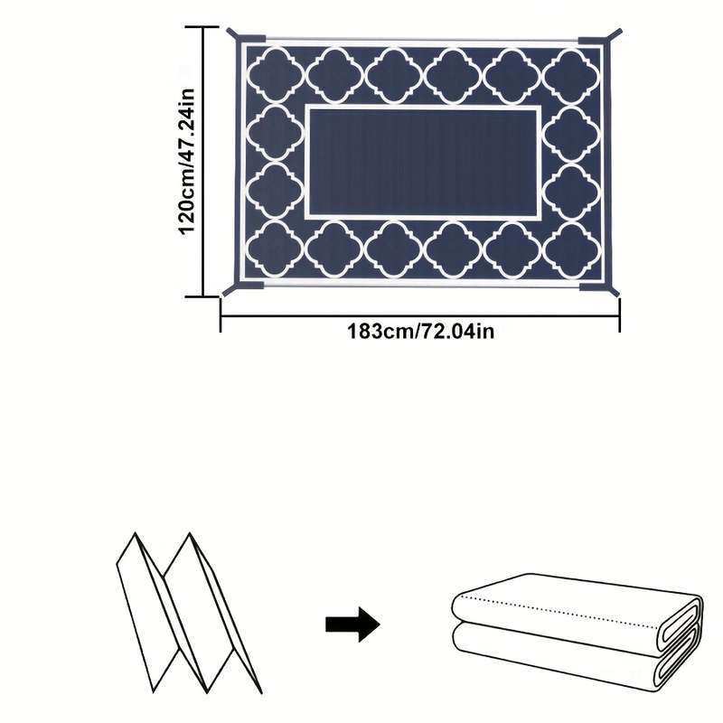 1Pc Blue 182.88x274.32cm Floor Mat
