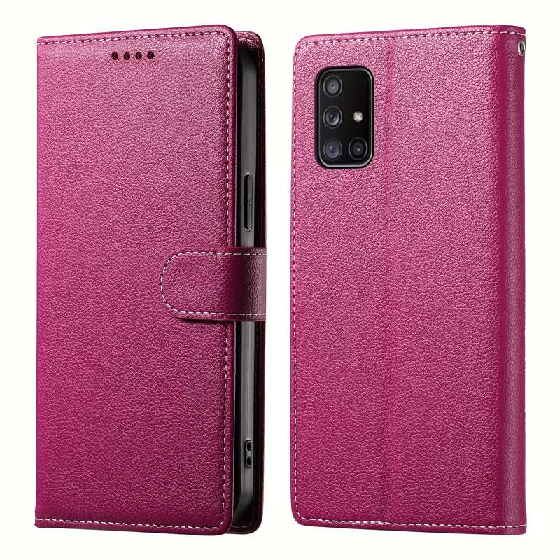1pc Rose Red For Samsung Galaxy A71 Phone Cases