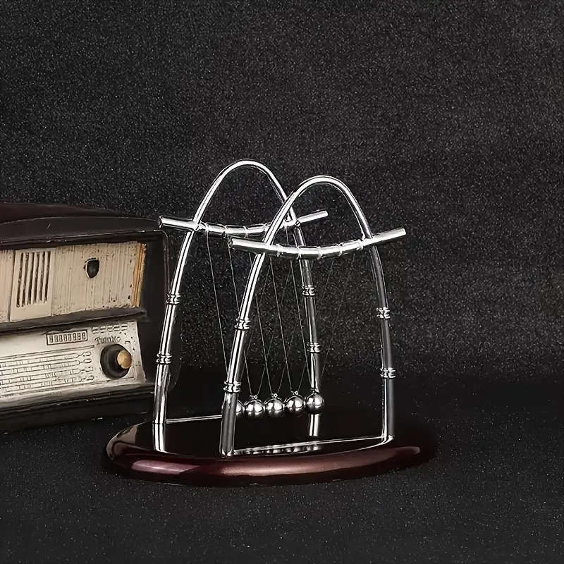 1pc Elegant Newton's Cradle Balance Balls Educational Physics Pendulum Desk Toy Kinetic Energy Demon