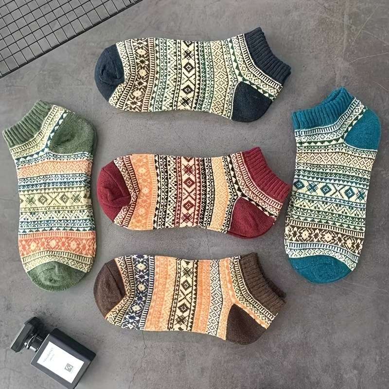 5 Pairs Mixed Color One Size High Elastic Socks
