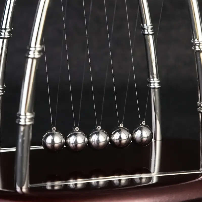 1pc Elegant Newton's Cradle Balance Balls Educational Physics Pendulum Desk Toy Kinetic Energy Demon