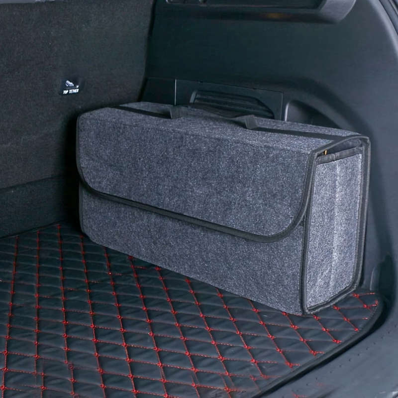 Thickened Felt Cloth Car Trunk Storage Box