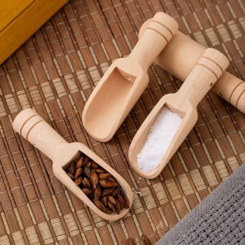 1pc Wooden Spoon for Seasoning Ideal for Measuring Tea Honey Coffee And Salt