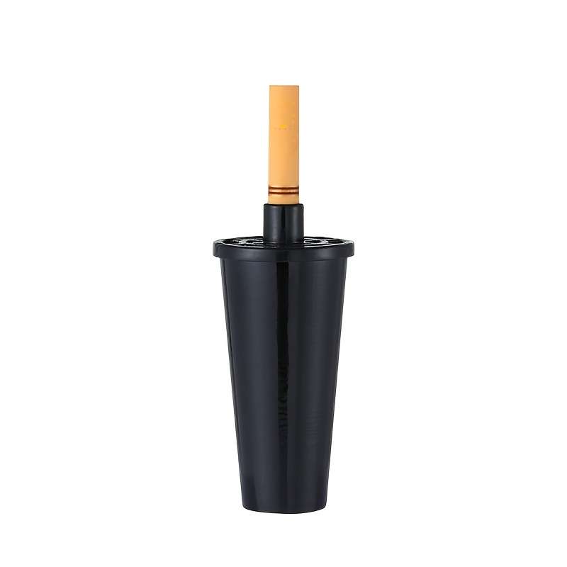 1pc Creative Portable Car Ashtray Handheld Anti-Smudge Cigarette Ash Holder Durable Plastic C