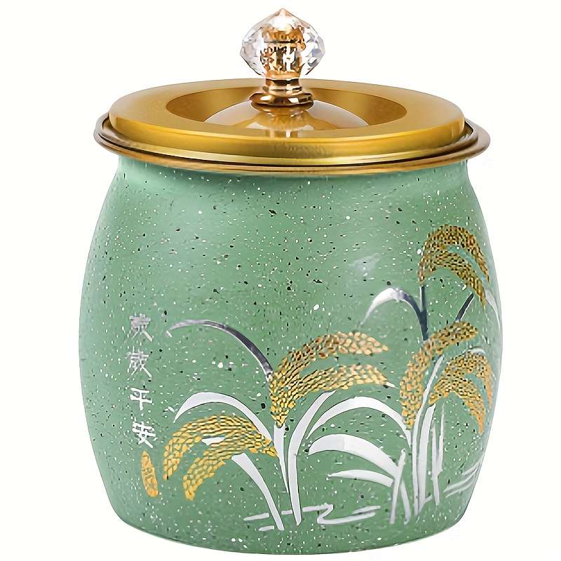 1pc Elegant Stainless Steel Ashtray with Lid Anti-Fly Round Design for Home Living Room Decor