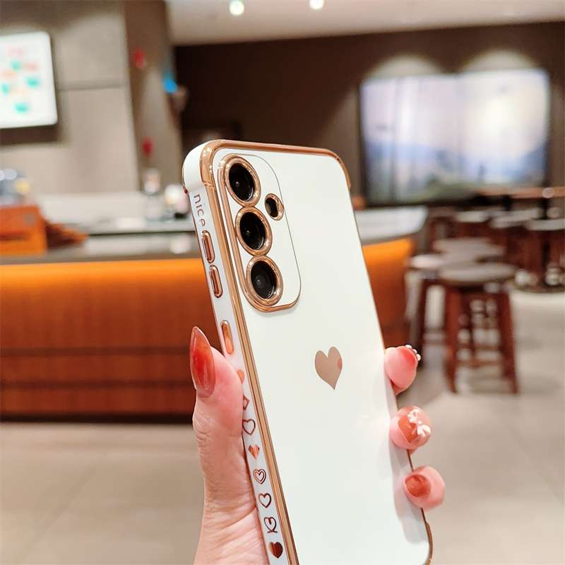 1Ps Pink Red For Samsung Galaxy A55 5G Phone Cases