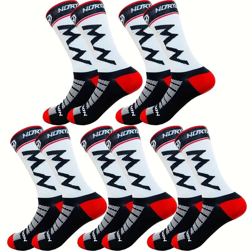 5 Pairs D88 One Size High Elastic Socks