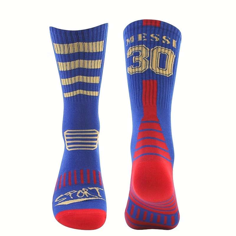 1 Pair Red And Green Sole One Size Socks
