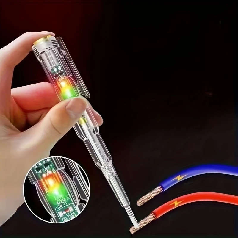 1pc AC24-250V DC12-24V Smart Voltage Testing Pen Electric Screwdriver Testing Pencil Inductive Power