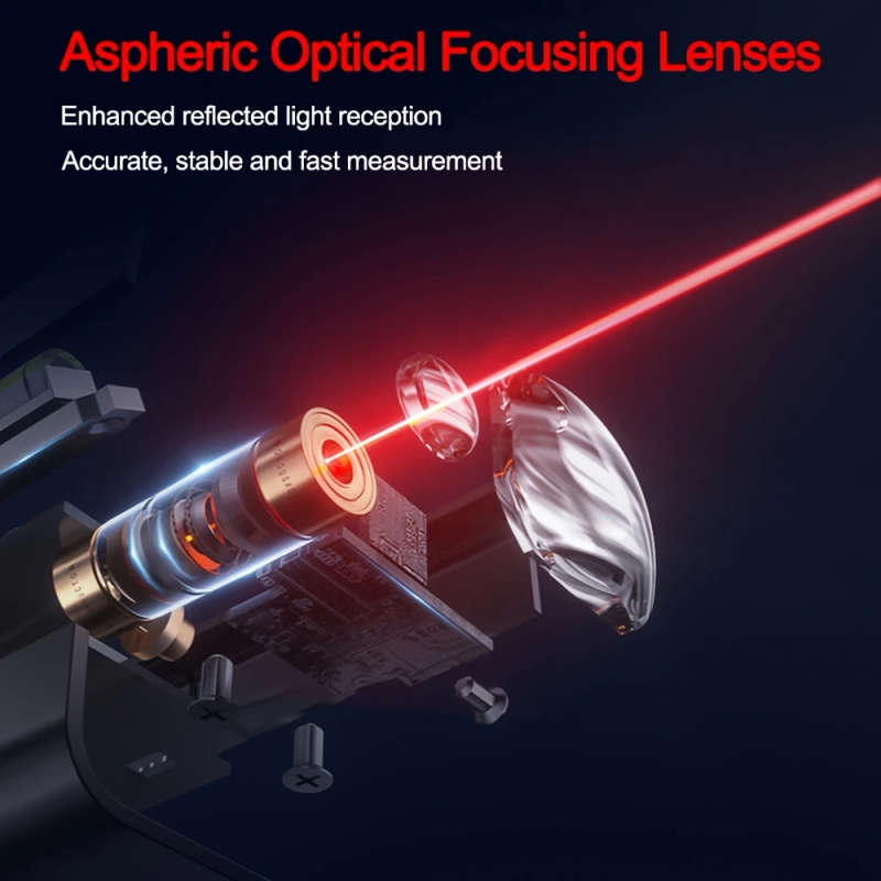 1pc Digital Laser Distance Meter 40M Range Finder with HD Backlit Display Battery Powered 0.4 Mw La
