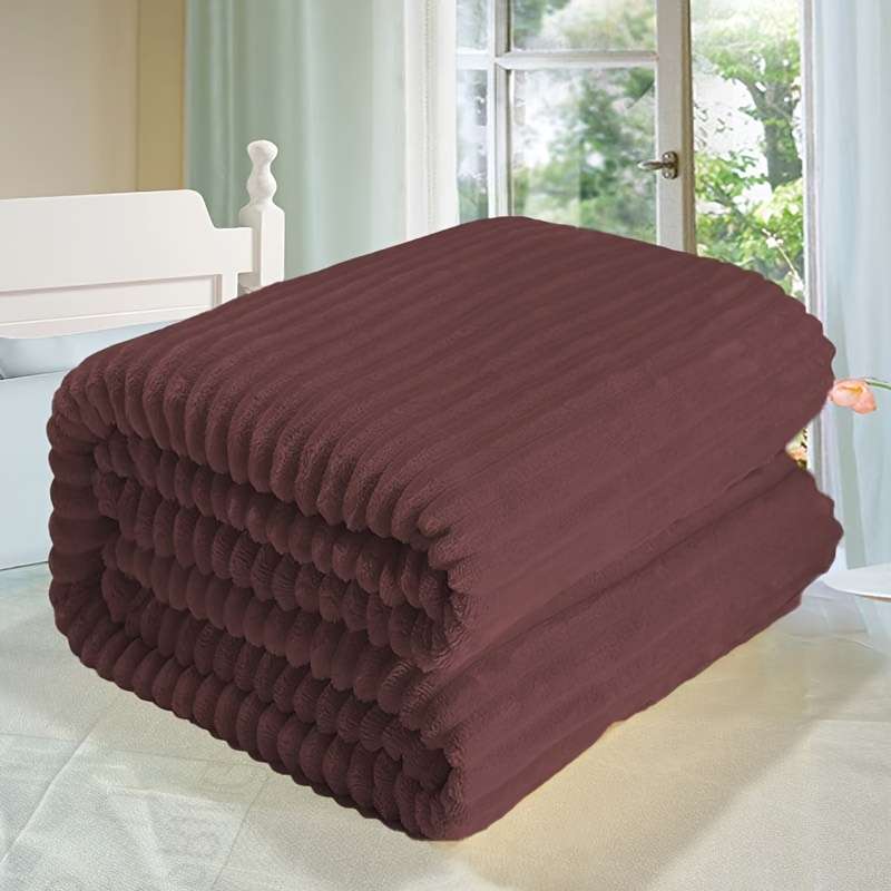 1ps Blanket Color Light Coffee size 70x100cm