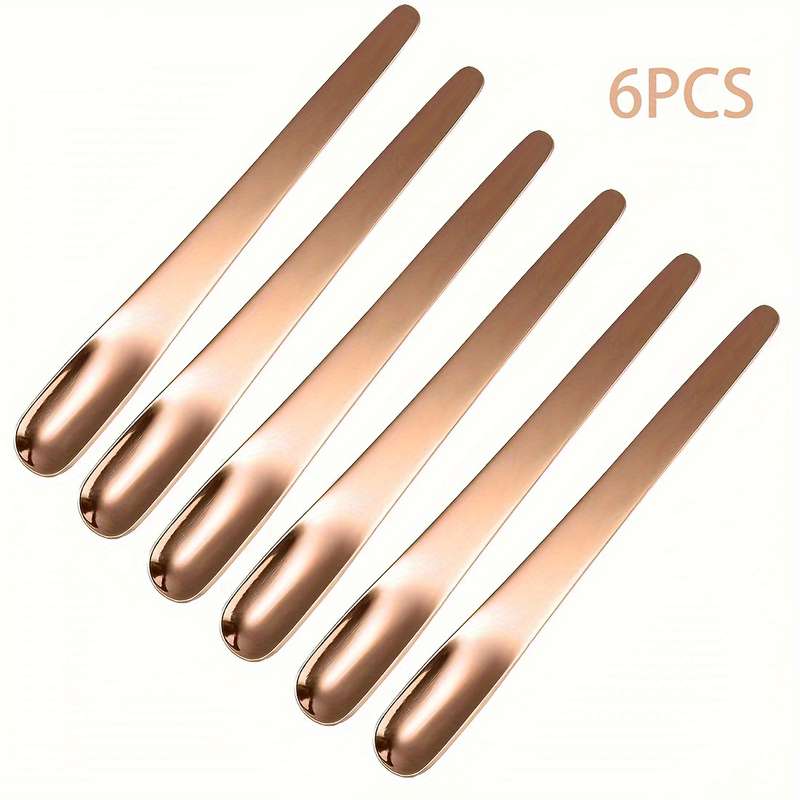 6pcs High Quality Stainless Steel Yogurt Spoon 12.29cm Cocktail Stirring Spoon Mini Ice Cream S