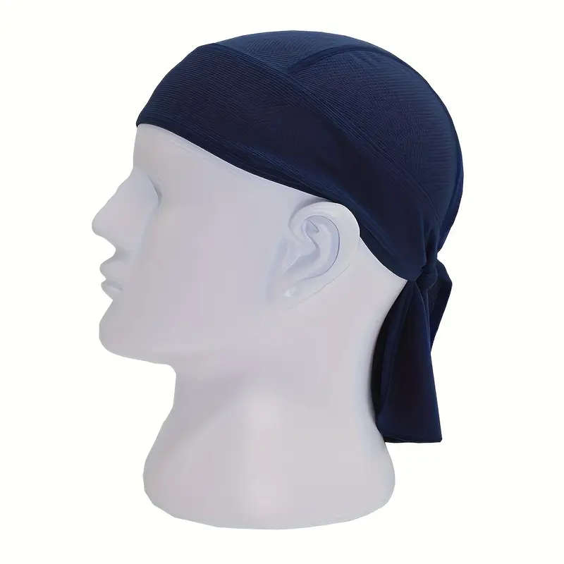 1pc Quick-Dry Sports Headband UV Protection Moisture-Wicking Breathable Pirate Bandana Cap